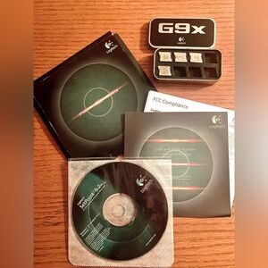 Logitech G9X Laser Gaming Mouse Weights & SetPoint
5.2A software installation CD